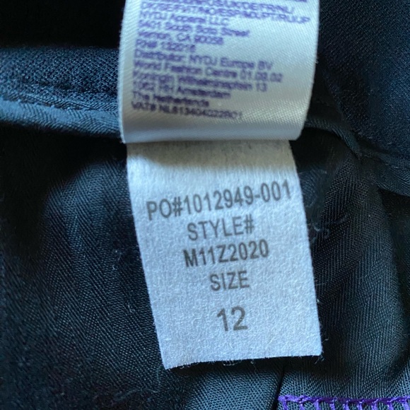 NYDJ Slim Trouser Pants - size 12 Navy Blue - Picture 7 of 7